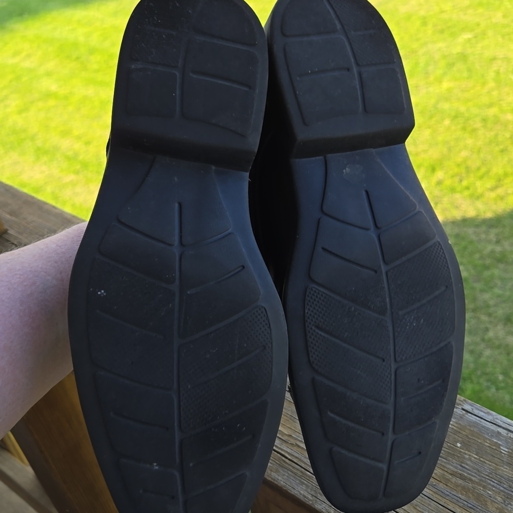 Bostonian Black Leather Oxford Shoes FLEXLITE WITH SHOCK ABSORBING INSOLE 10 MEN - Picture 10 of 10